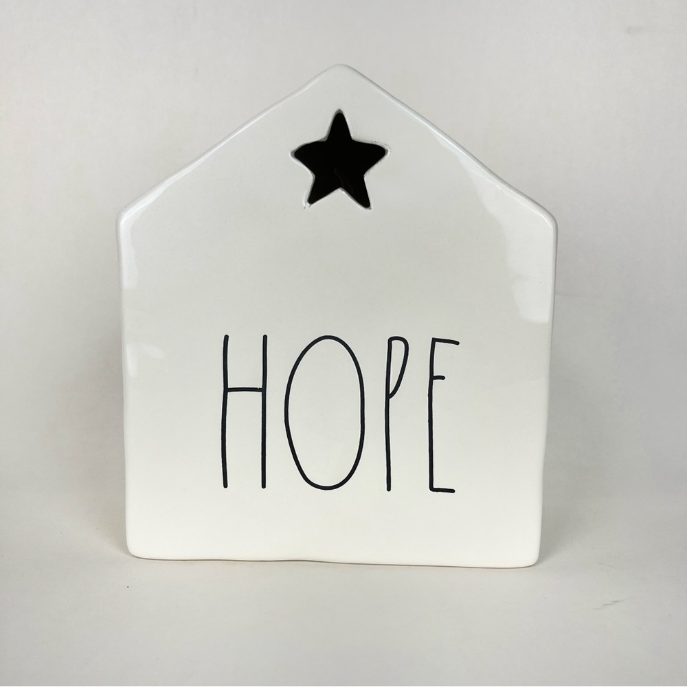 Rae Dunn HOPE Tea Light House Christmas